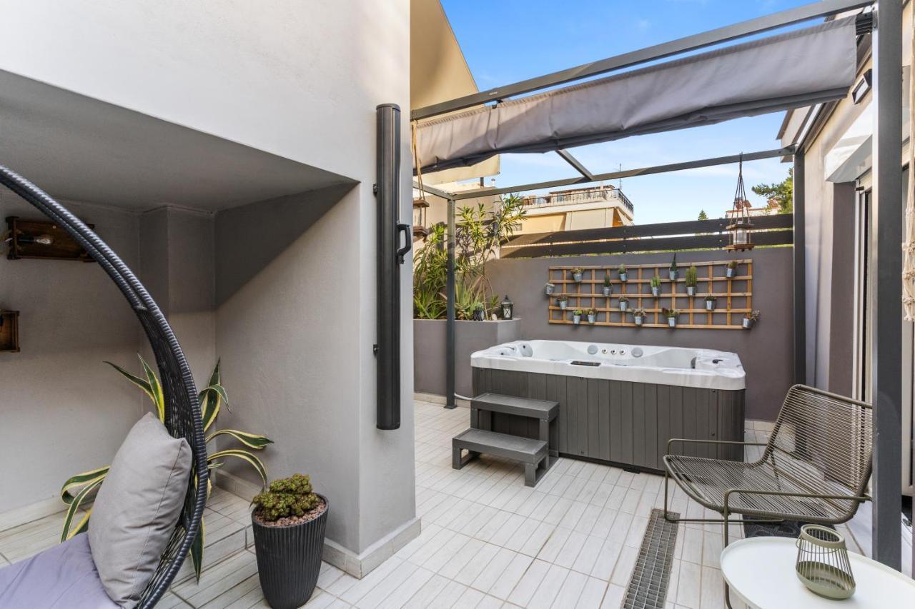 Luxe House In Glyfada With Spa Near Metro Station C8 Athen Exterior foto